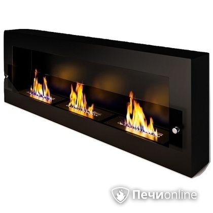 Биокамин ЭкоЛайф Fire Line Glass black burgundy в Симферополе